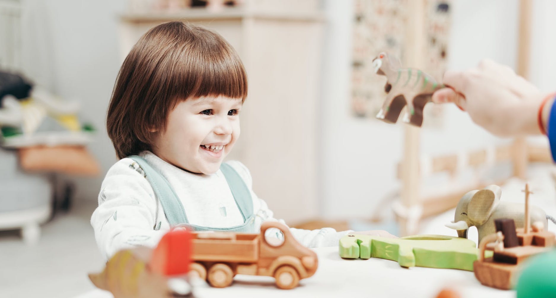 Image of a child in preschool